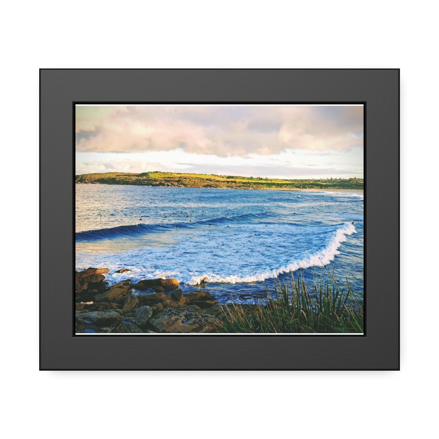 Morning Surf (framed print)