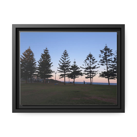 Sunset at the Beach (framed canvas)