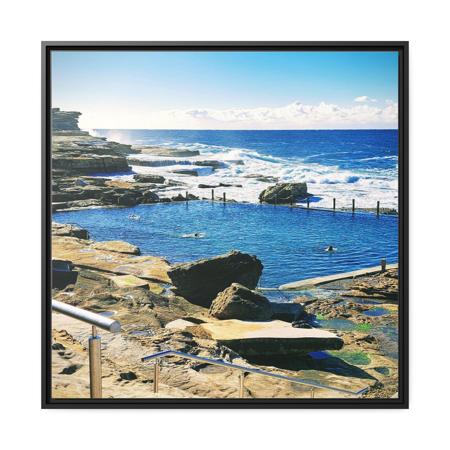 Rockpool (framed canvas)