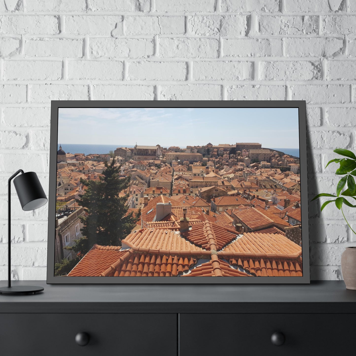 Roofs (framed print)