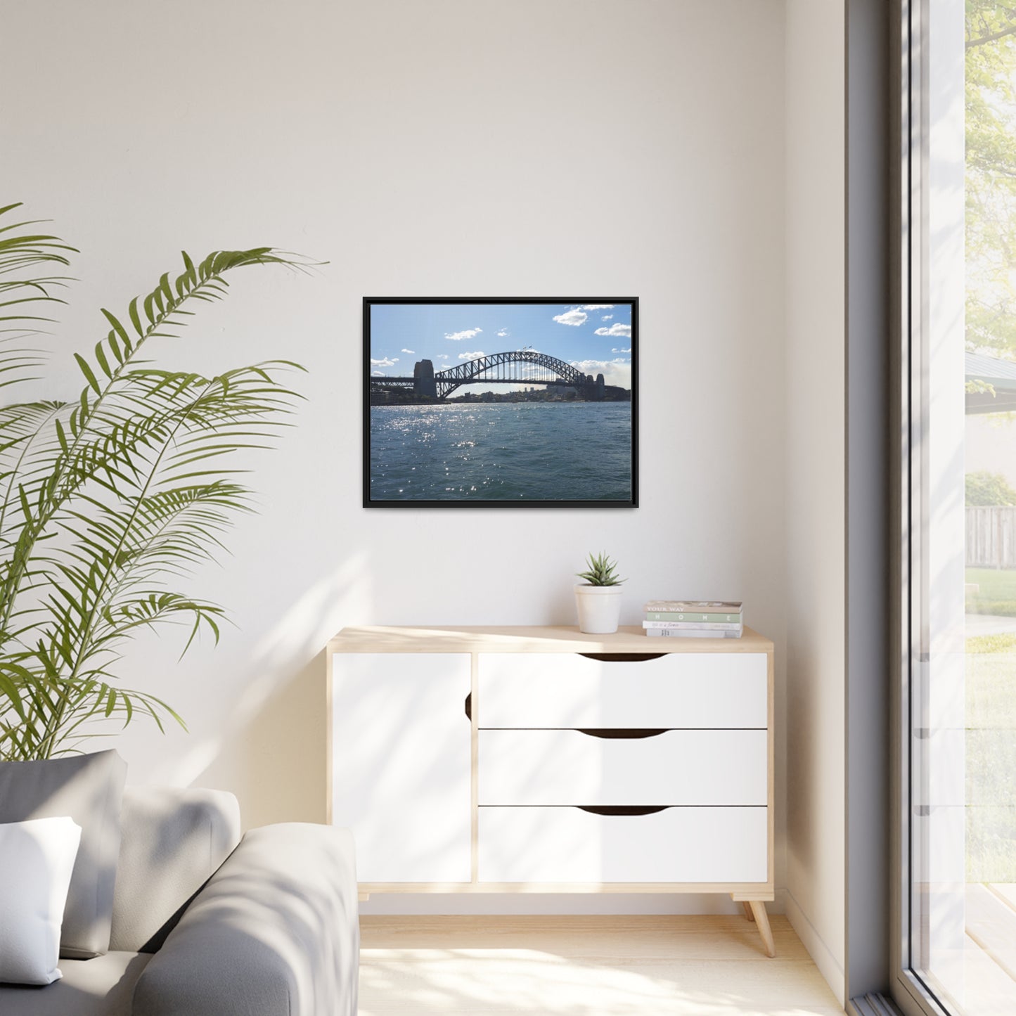 Sydney Harbour (framed canvas)