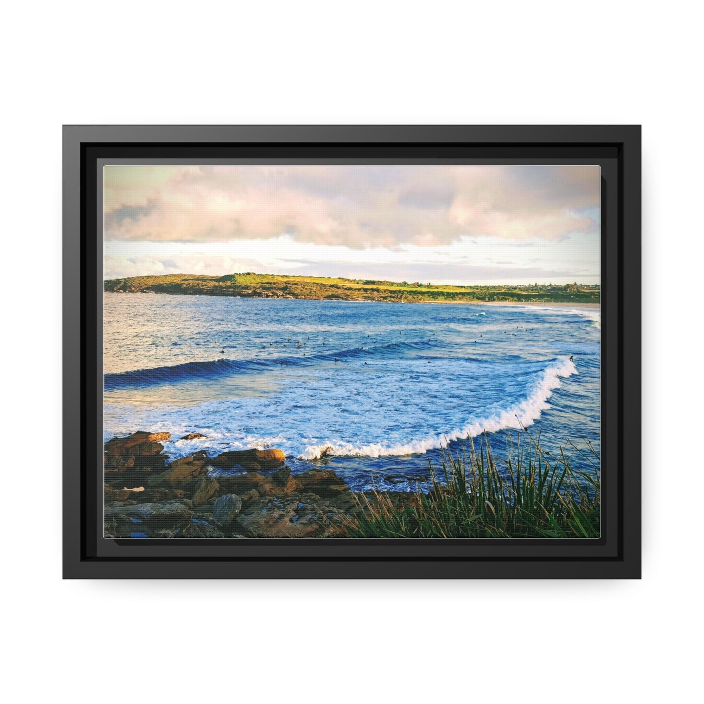 Morning Surf (framed canvas)