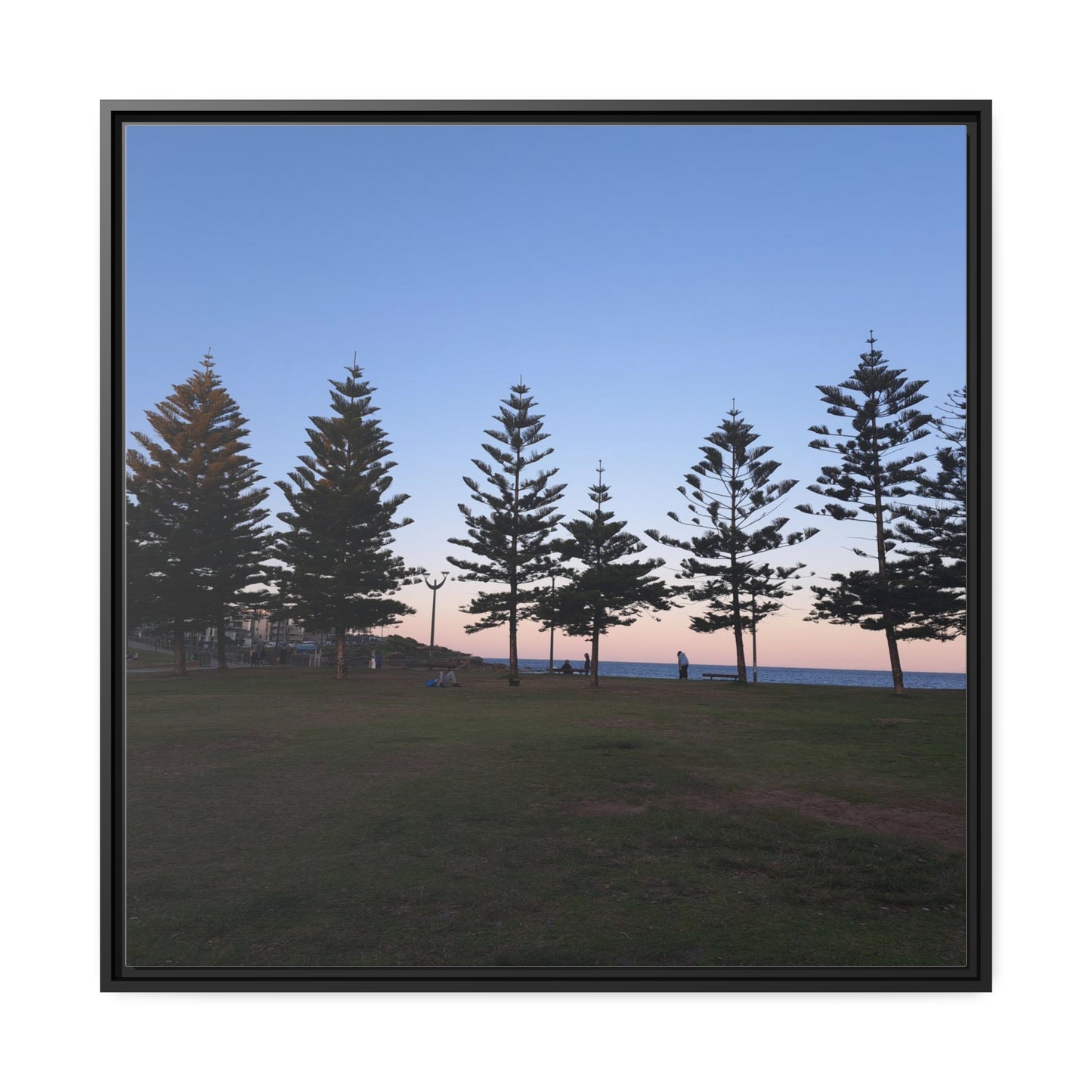 Sunset at the Beach (framed canvas)