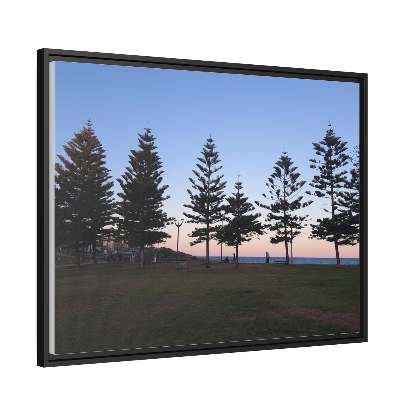 Sunset at the Beach (framed canvas)