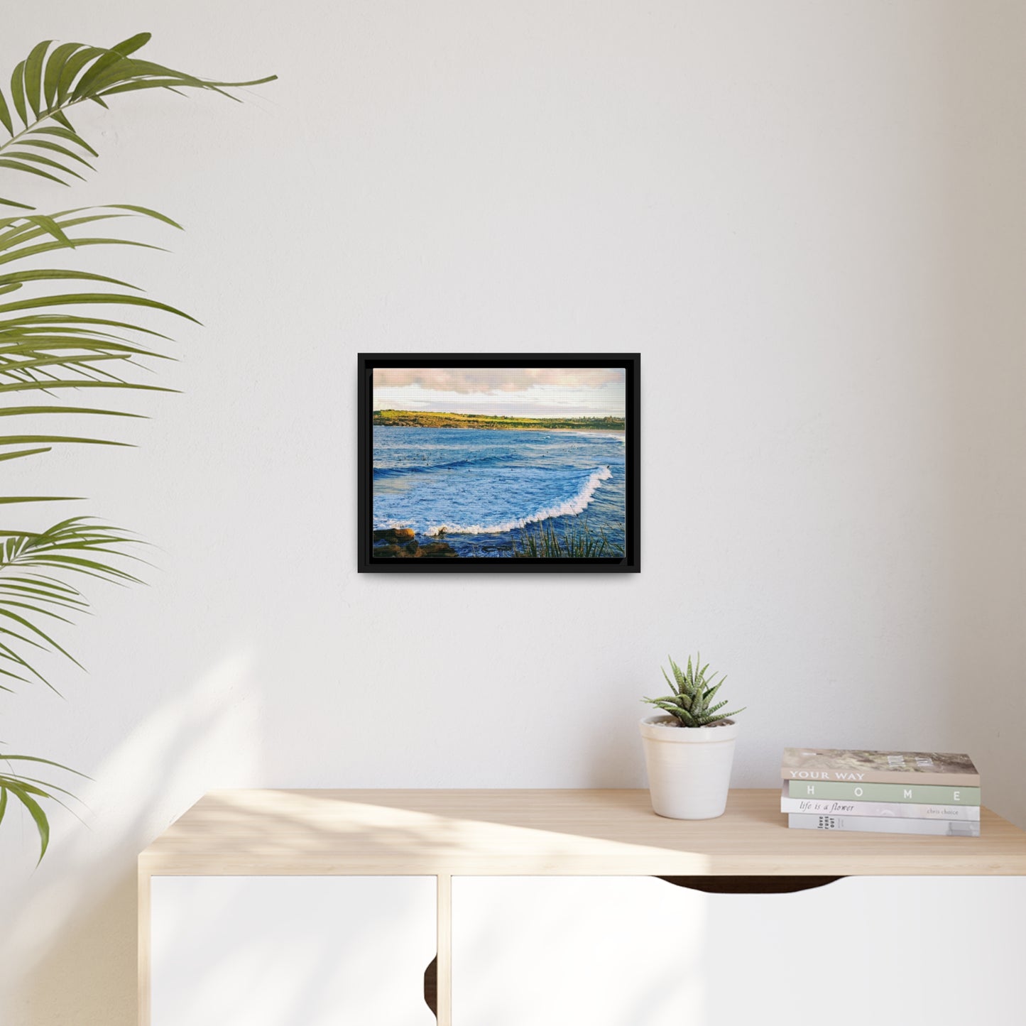 Morning Surf (framed canvas)