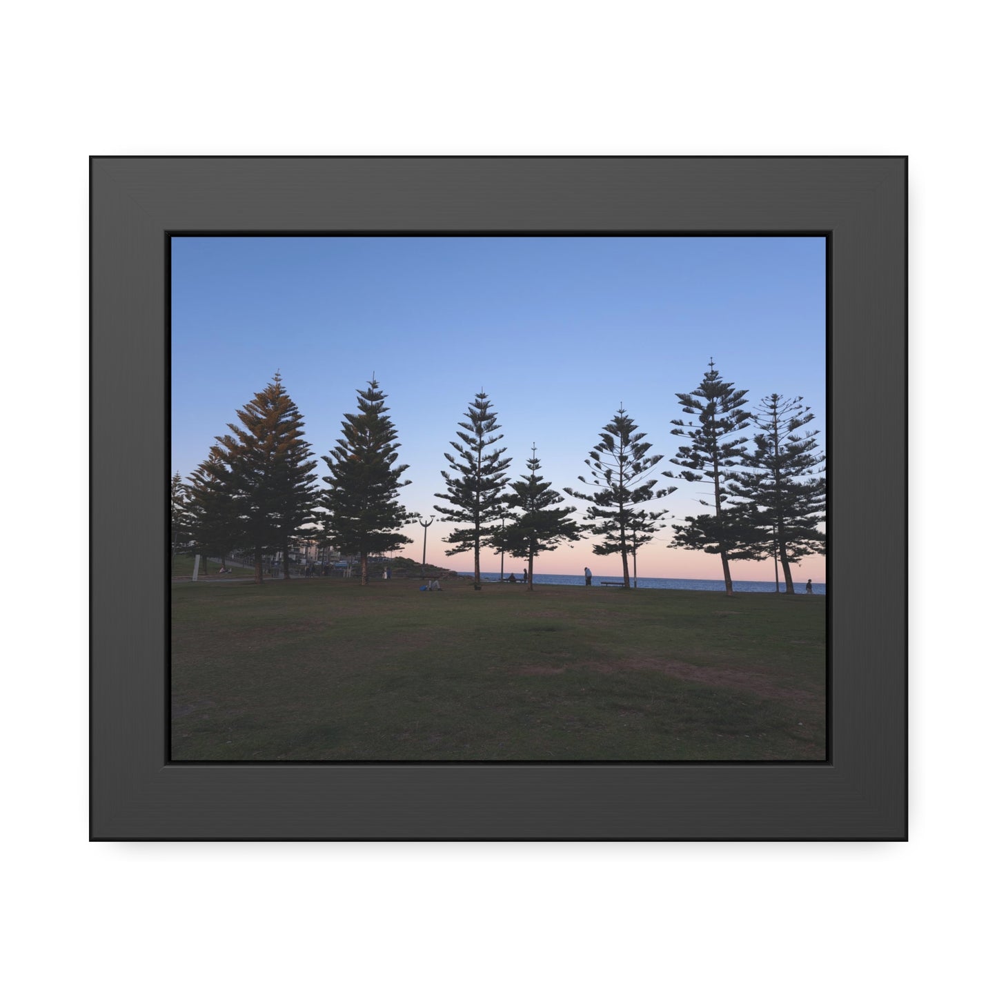 Sunset at the Beach (framed print)