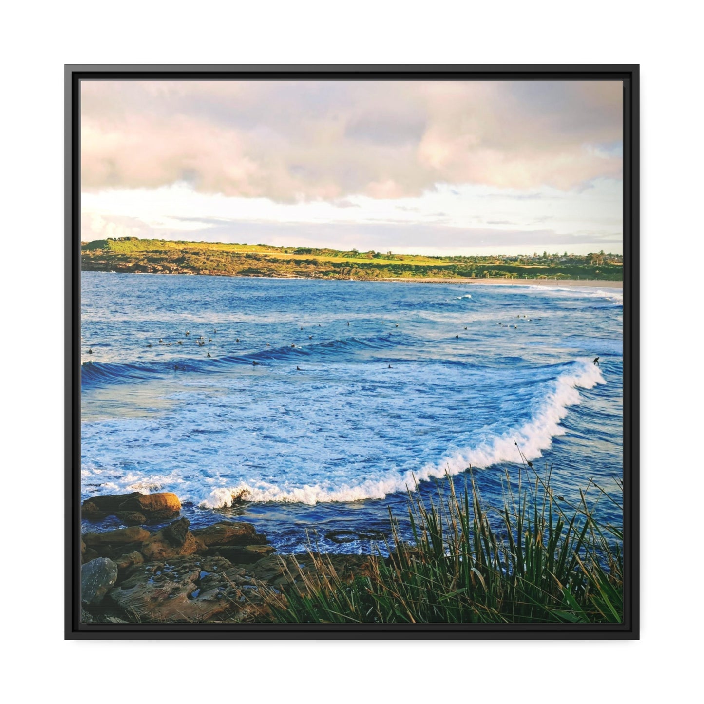 Morning Surf (framed canvas)