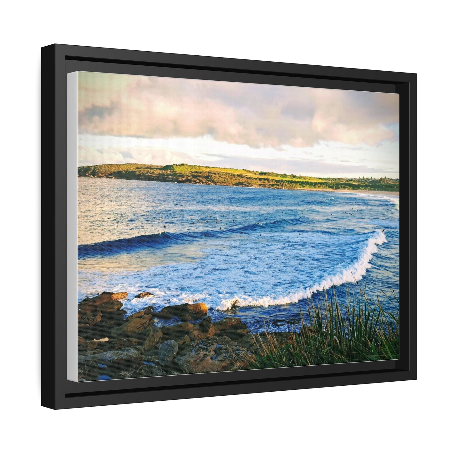 Morning Surf (framed canvas)