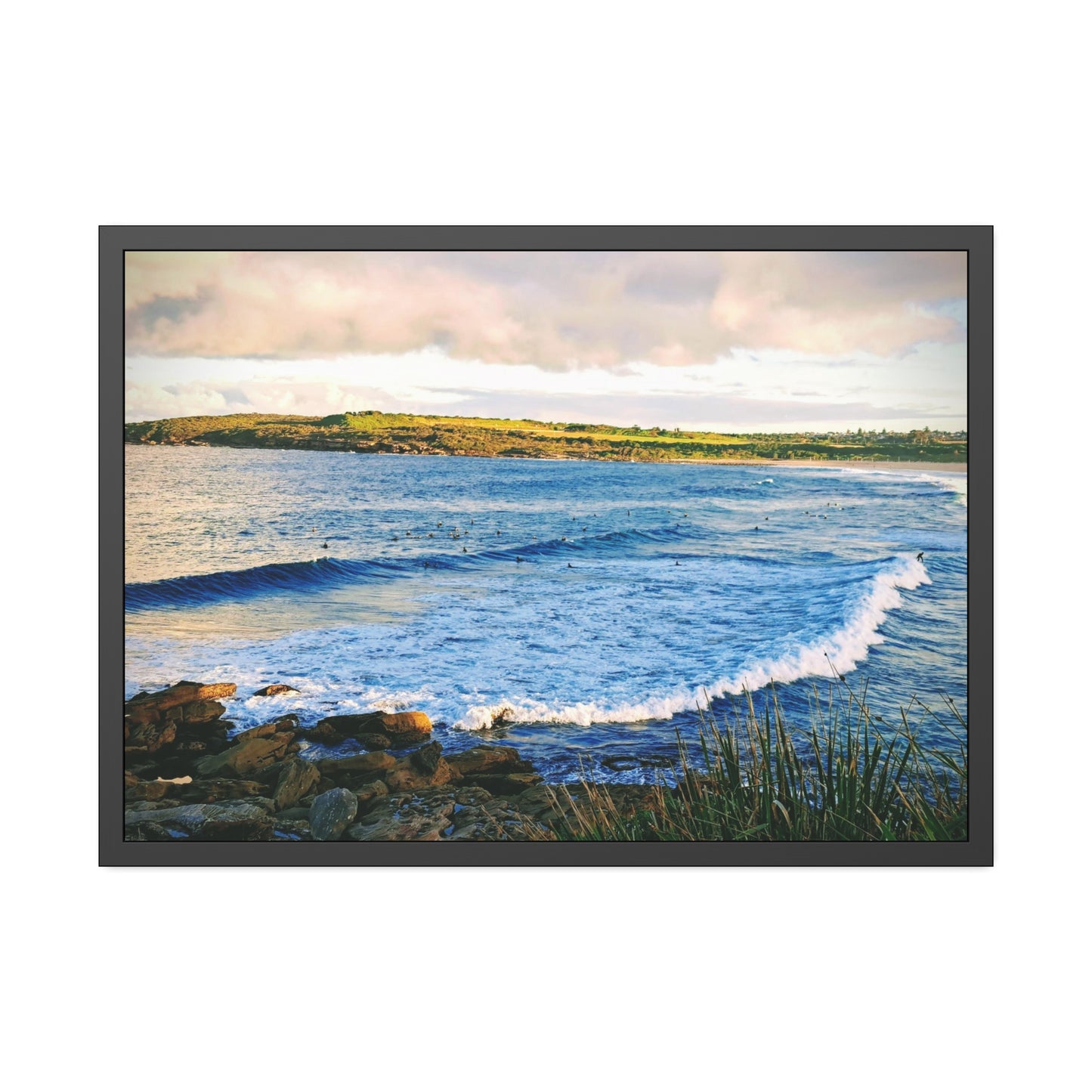 Morning Surf (framed print)