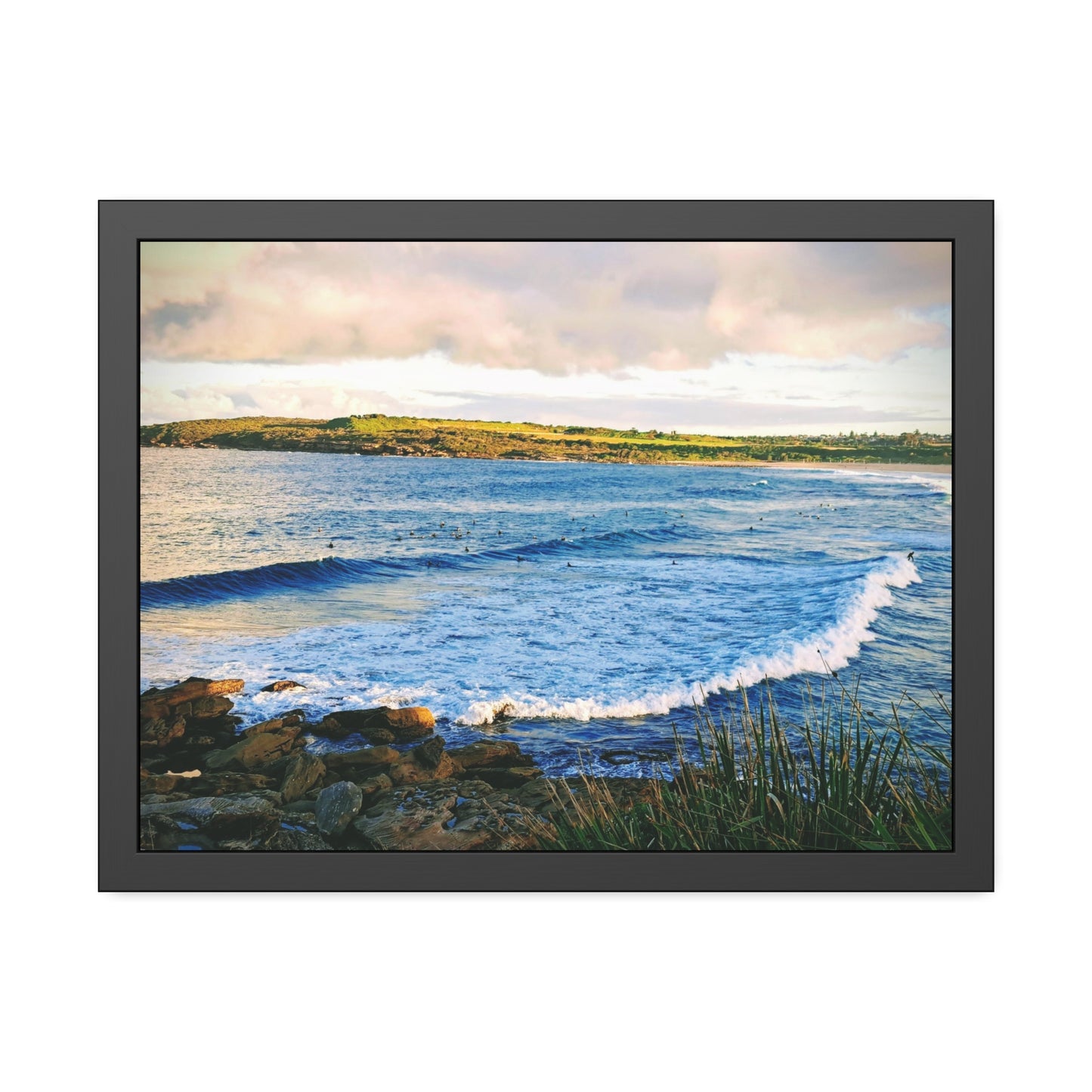 Morning Surf (framed print)