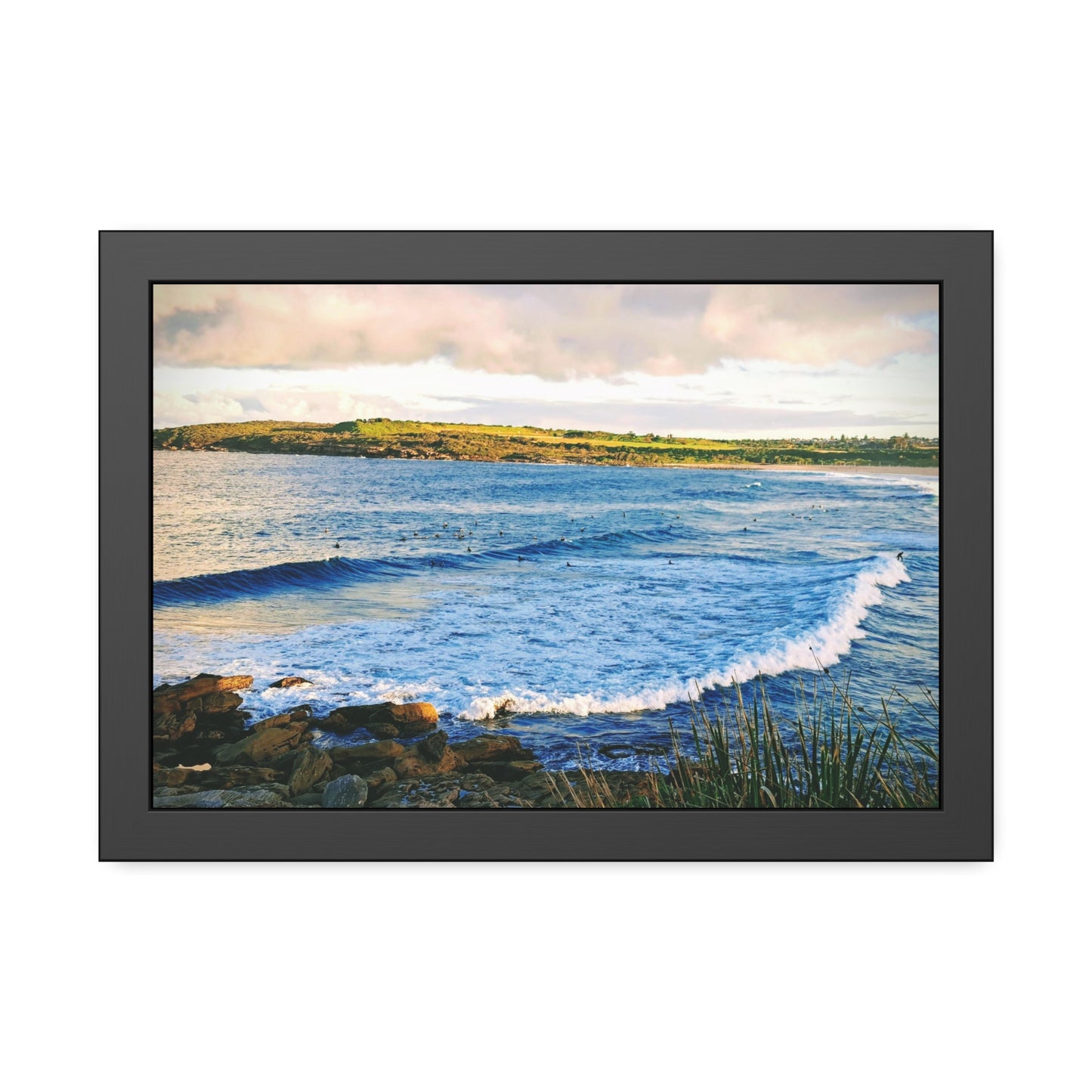 Morning Surf (framed print)