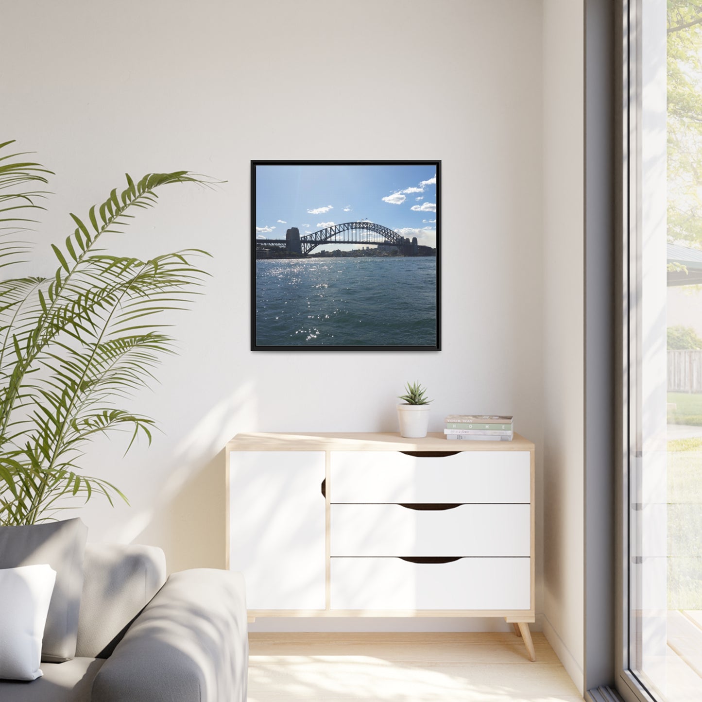 Sydney Harbour (framed canvas)