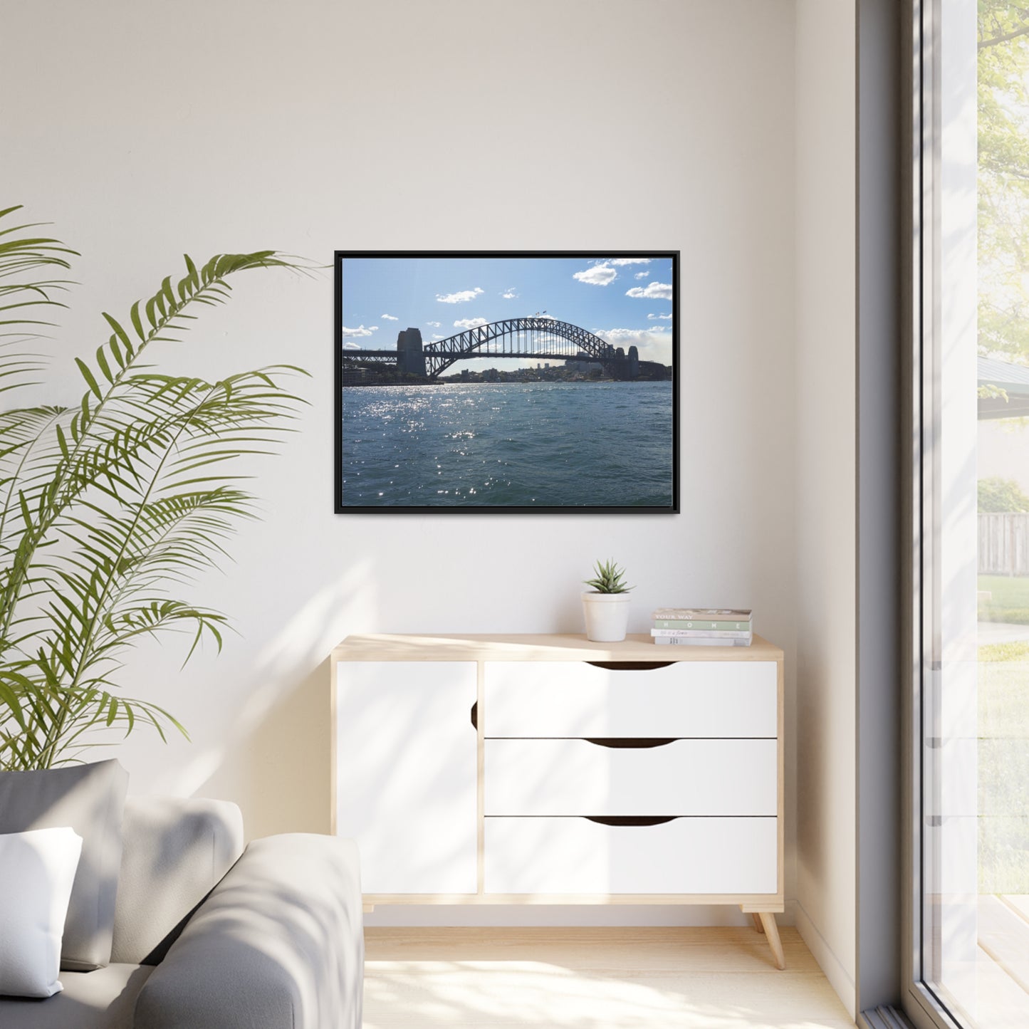 Sydney Harbour (framed canvas)