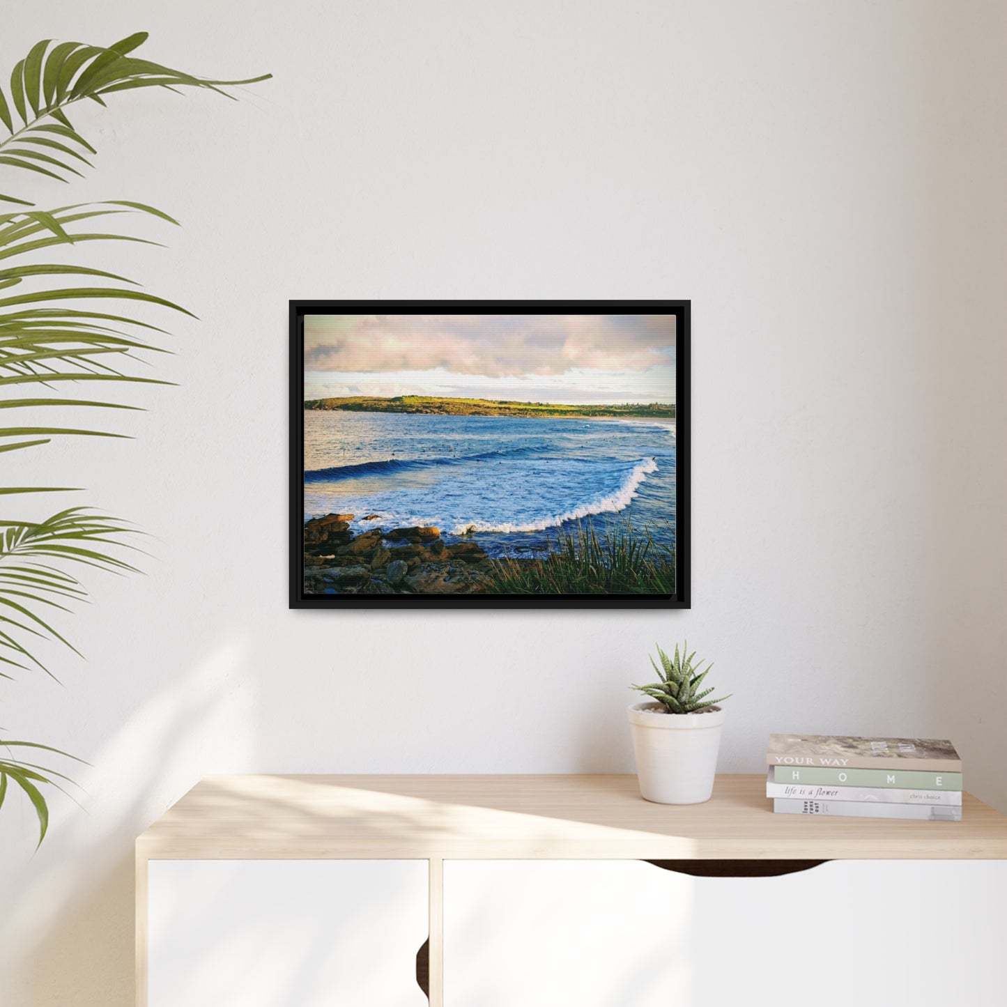 Morning Surf (framed canvas)