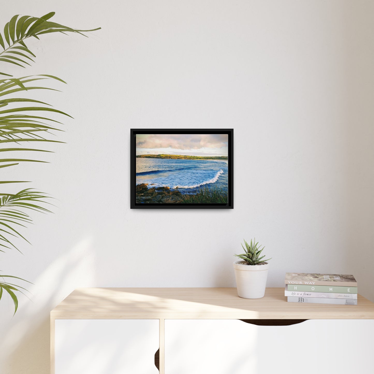 Morning Surf (framed canvas)