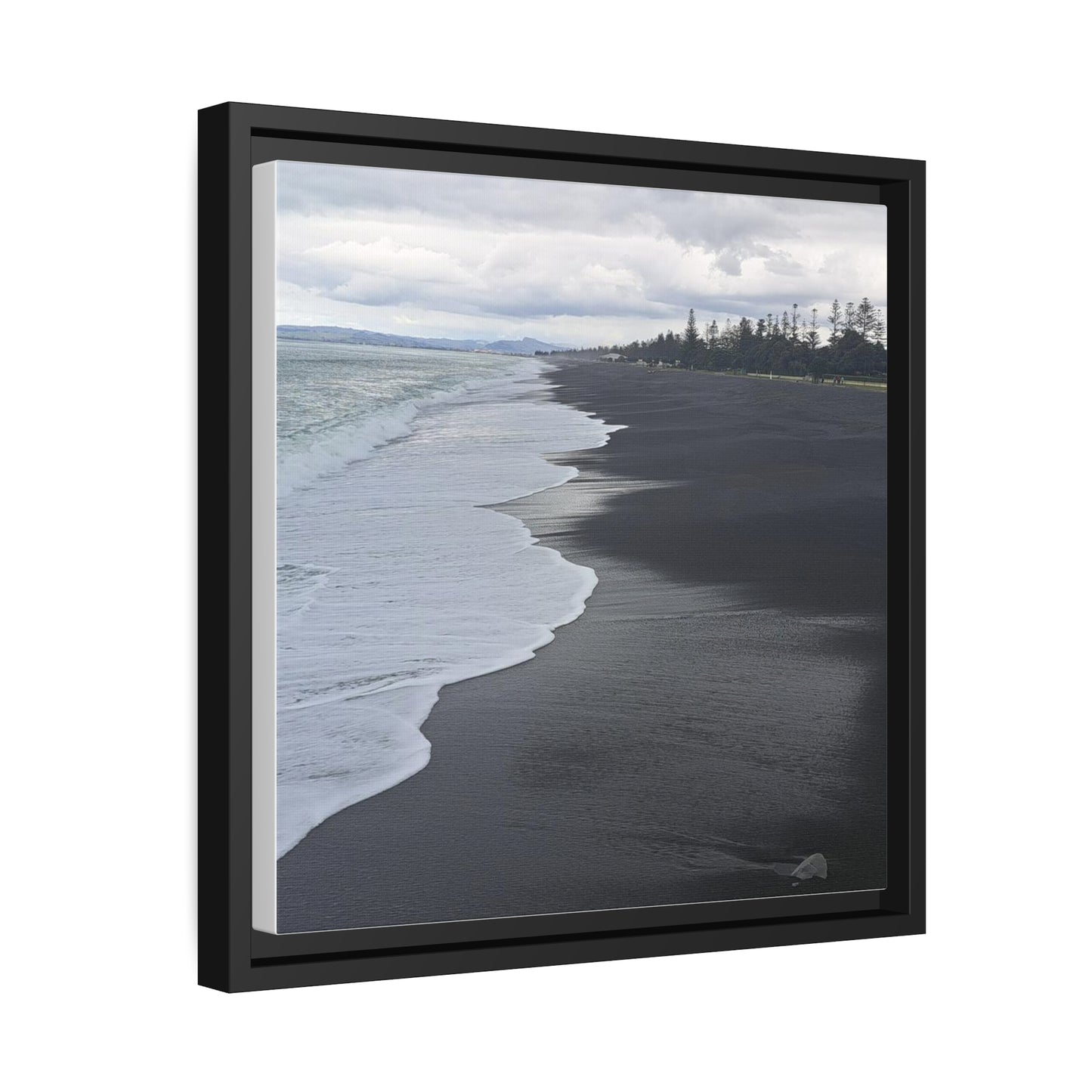 Black Beach (framed canvas)