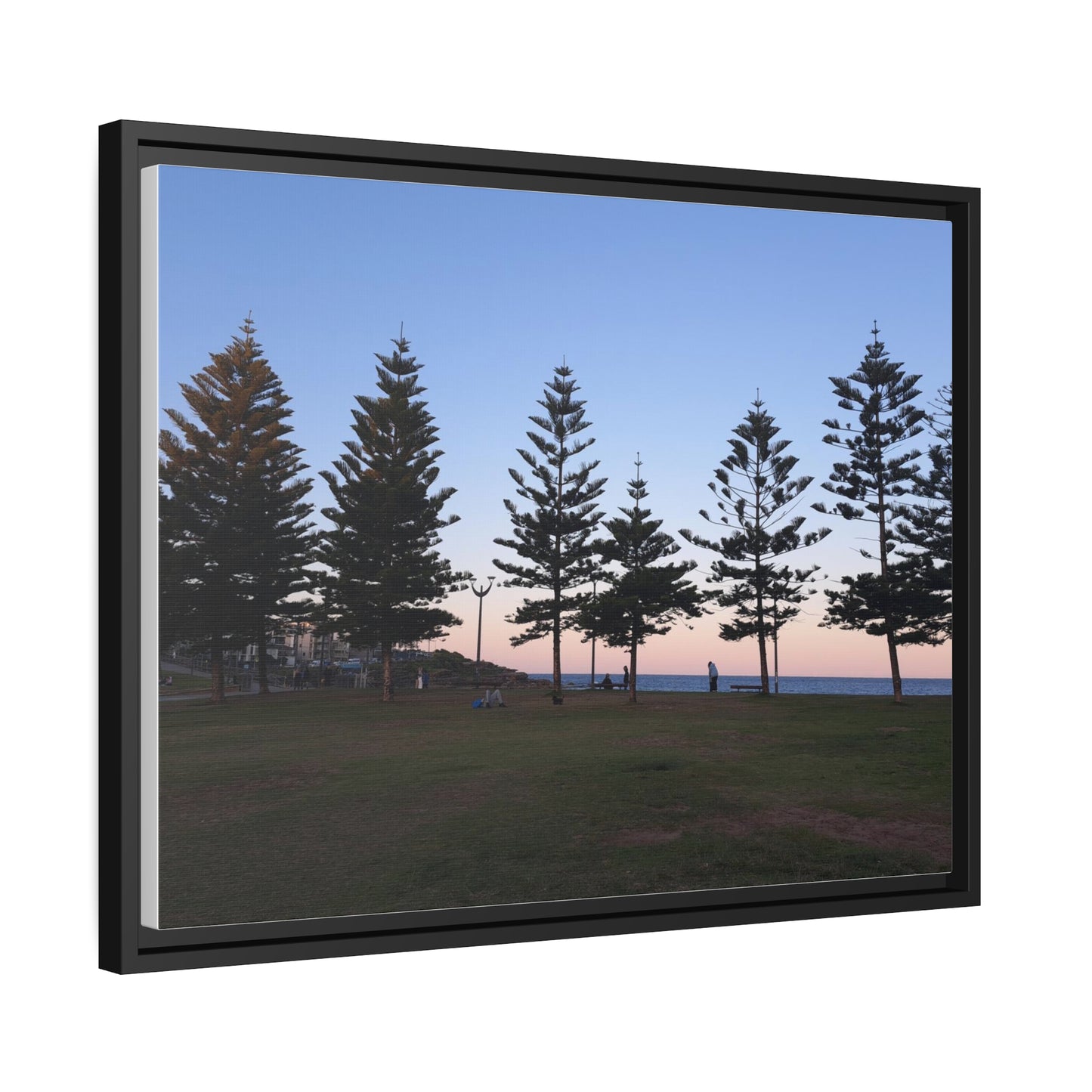 Sunset at the Beach (framed canvas)