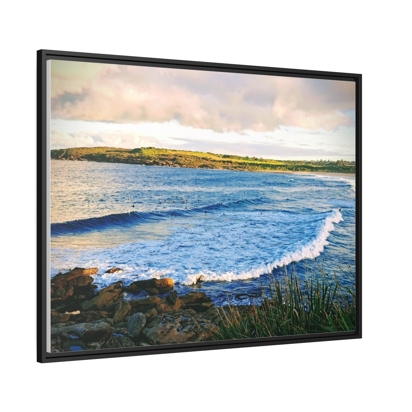 Morning Surf (framed canvas)