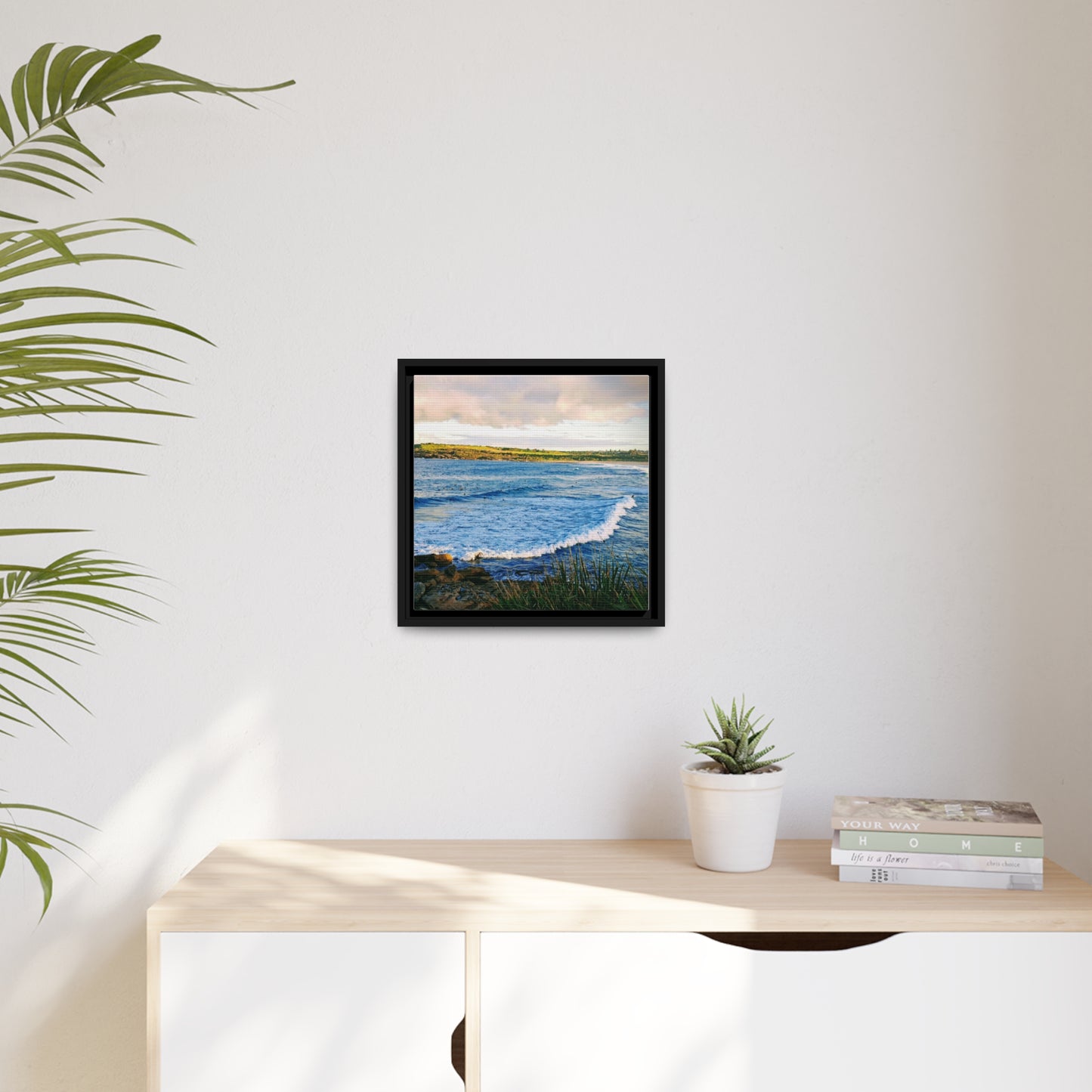 Morning Surf (framed canvas)