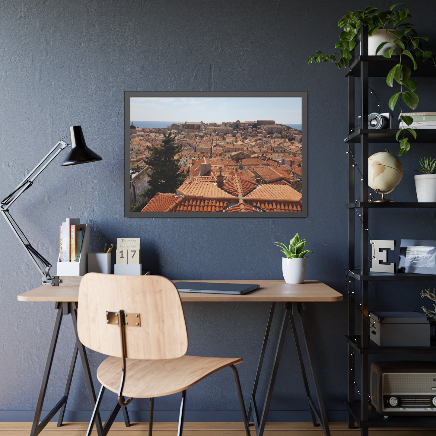 Roofs (framed print)