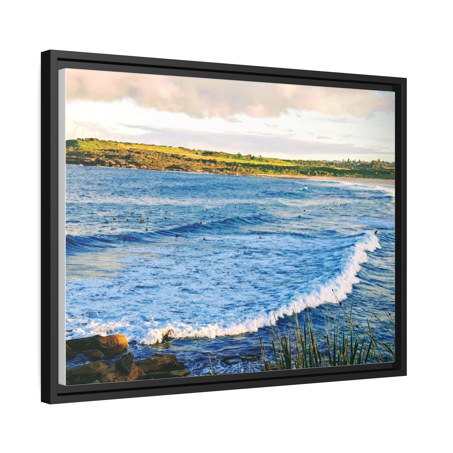 Morning Surf (framed canvas)