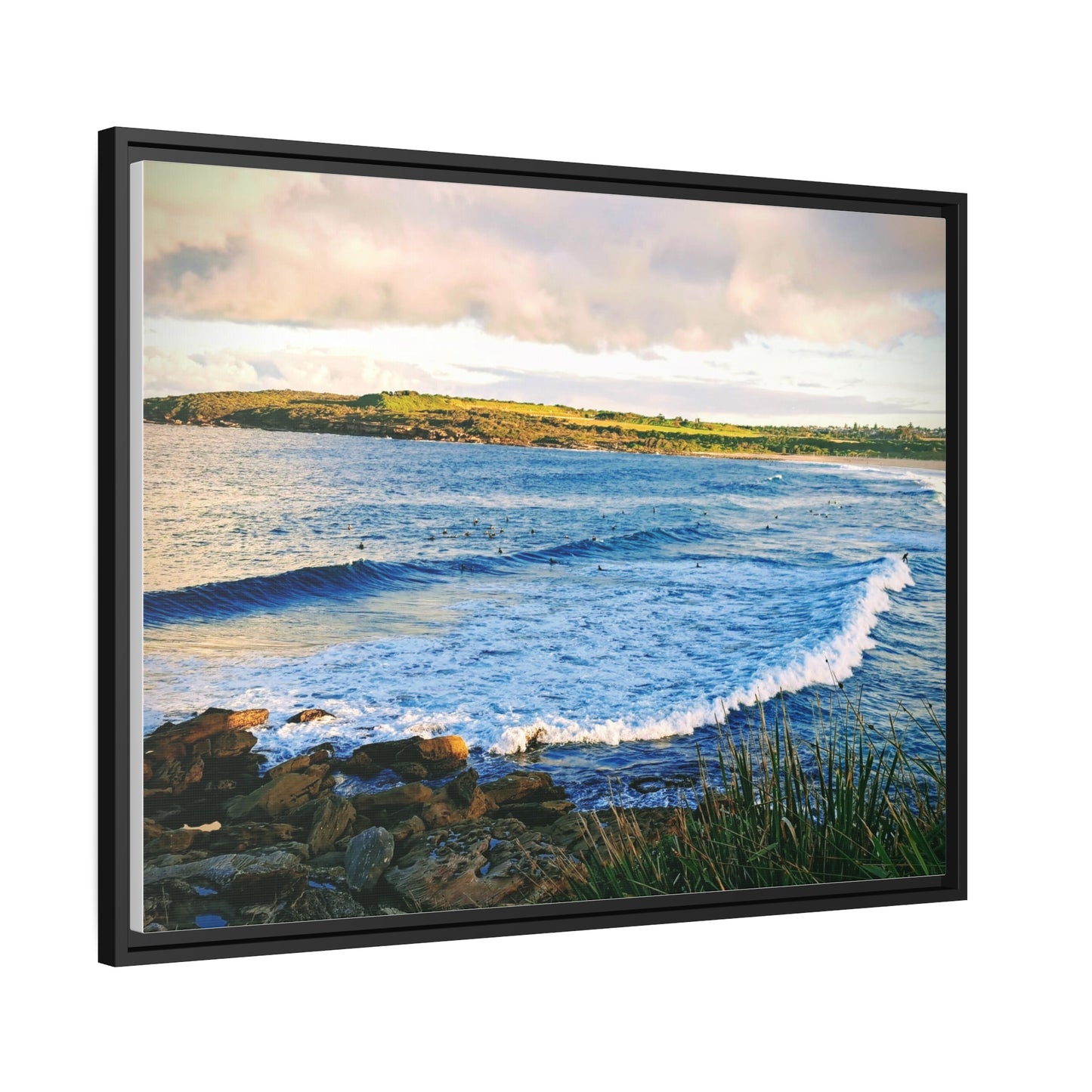 Morning Surf (framed canvas)