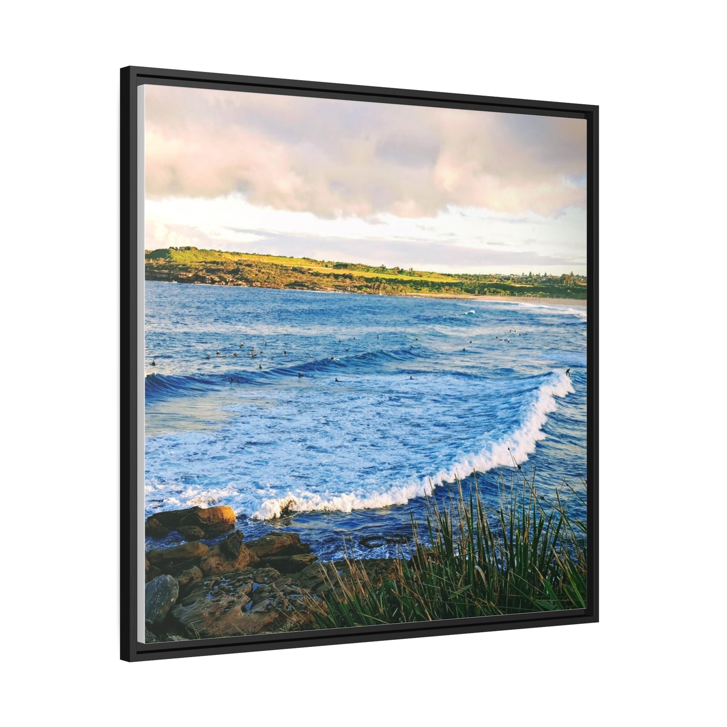 Morning Surf (framed canvas)