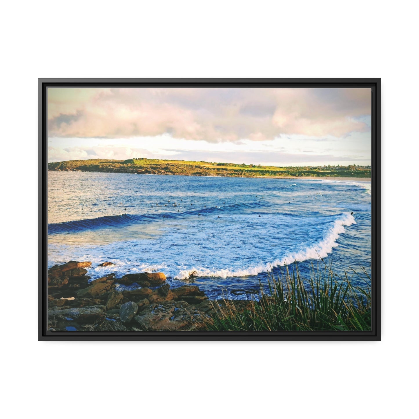 Morning Surf (framed canvas)