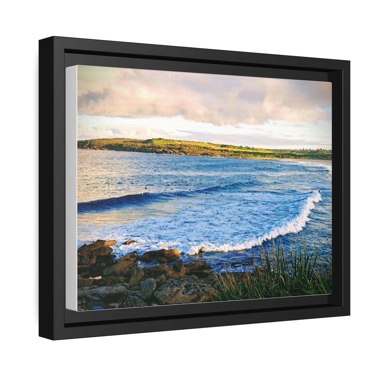 Morning Surf (framed canvas)