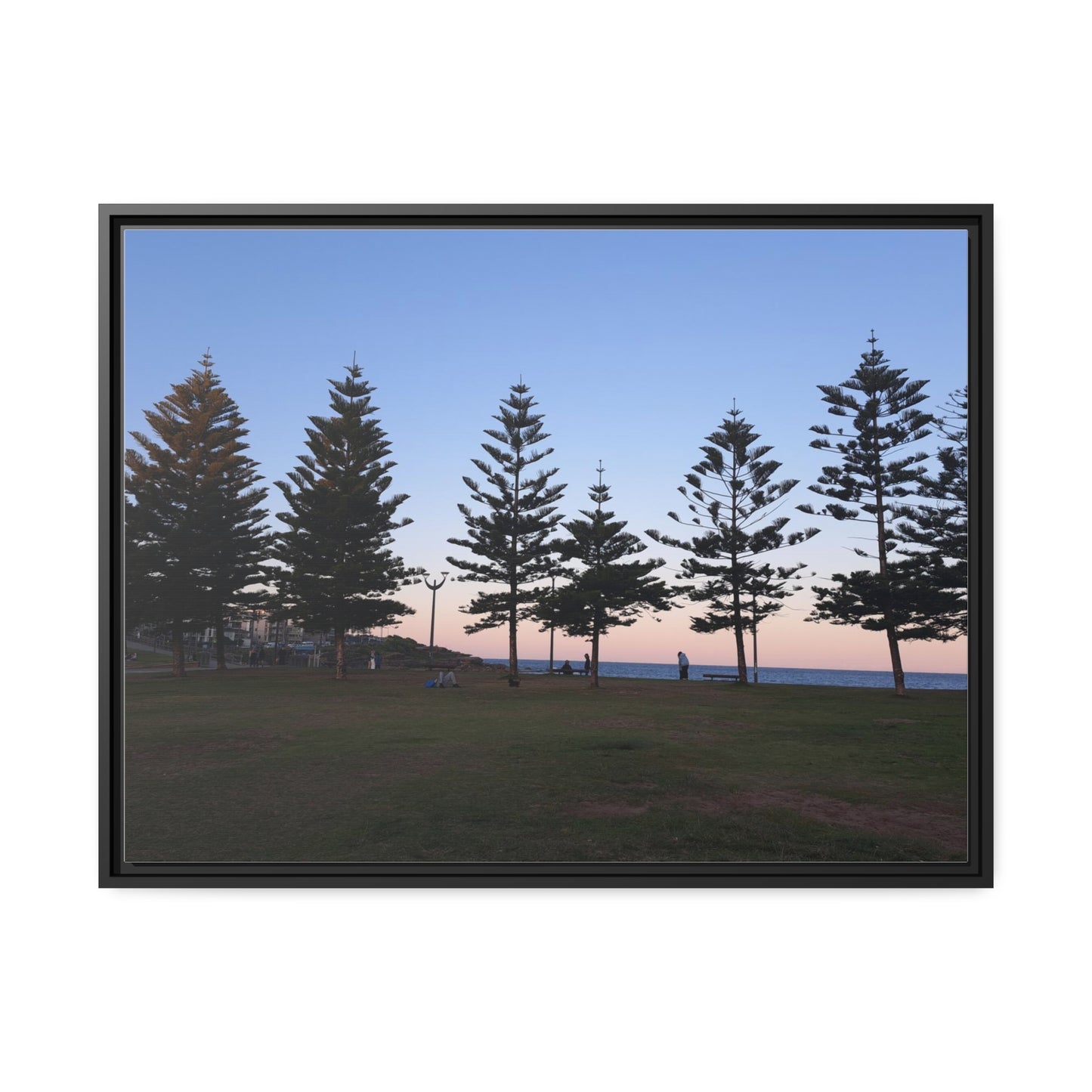 Sunset at the Beach (framed canvas)