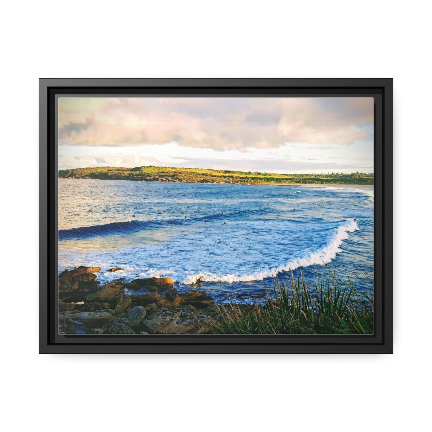 Morning Surf (framed canvas)