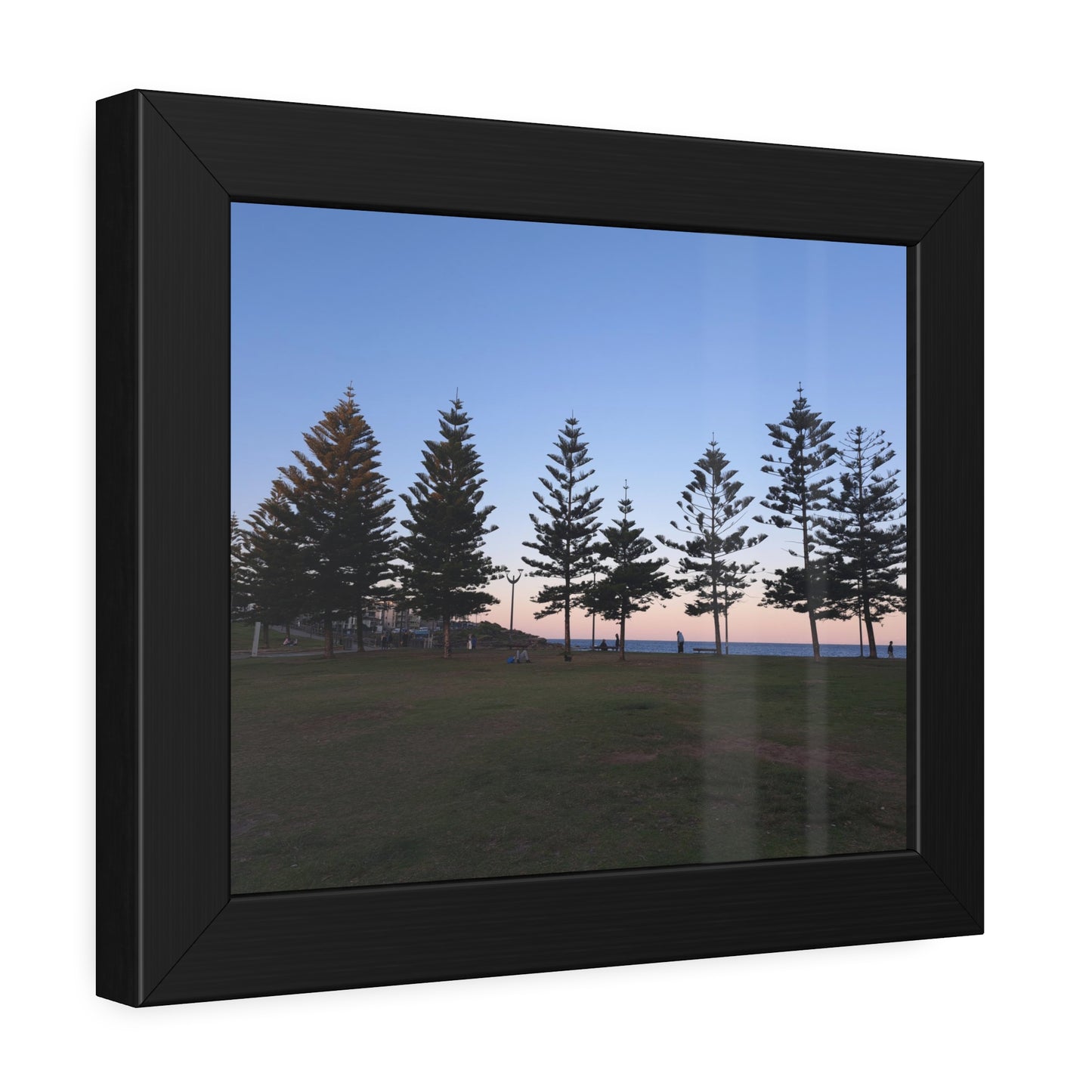 Sunset at the Beach (framed print)