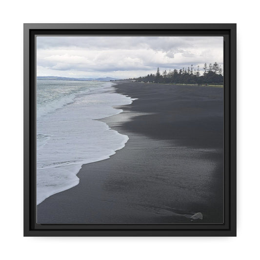 Black Beach (framed canvas)