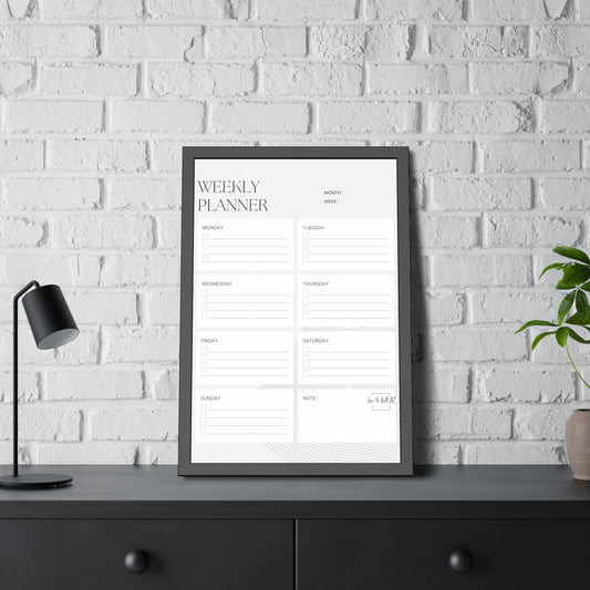 Framed Weekly Planner