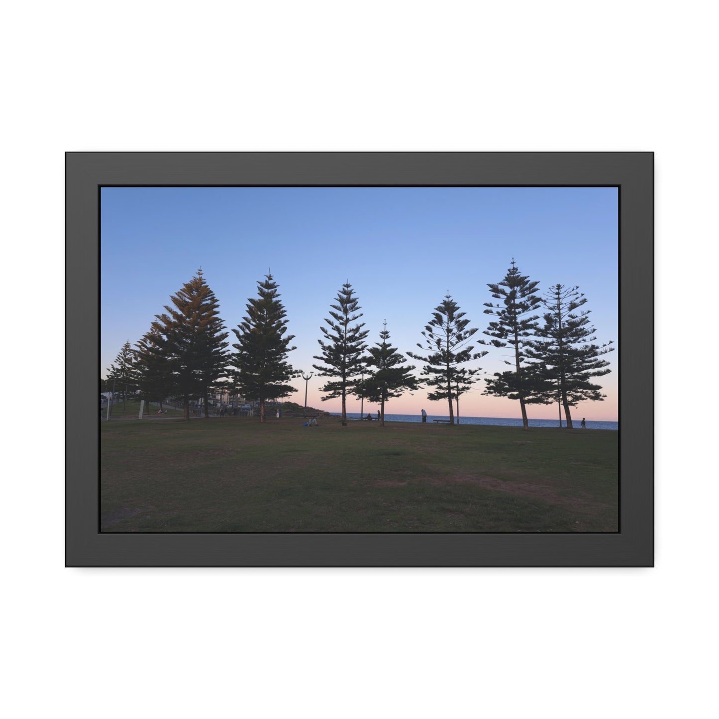 Sunset at the Beach (framed print)