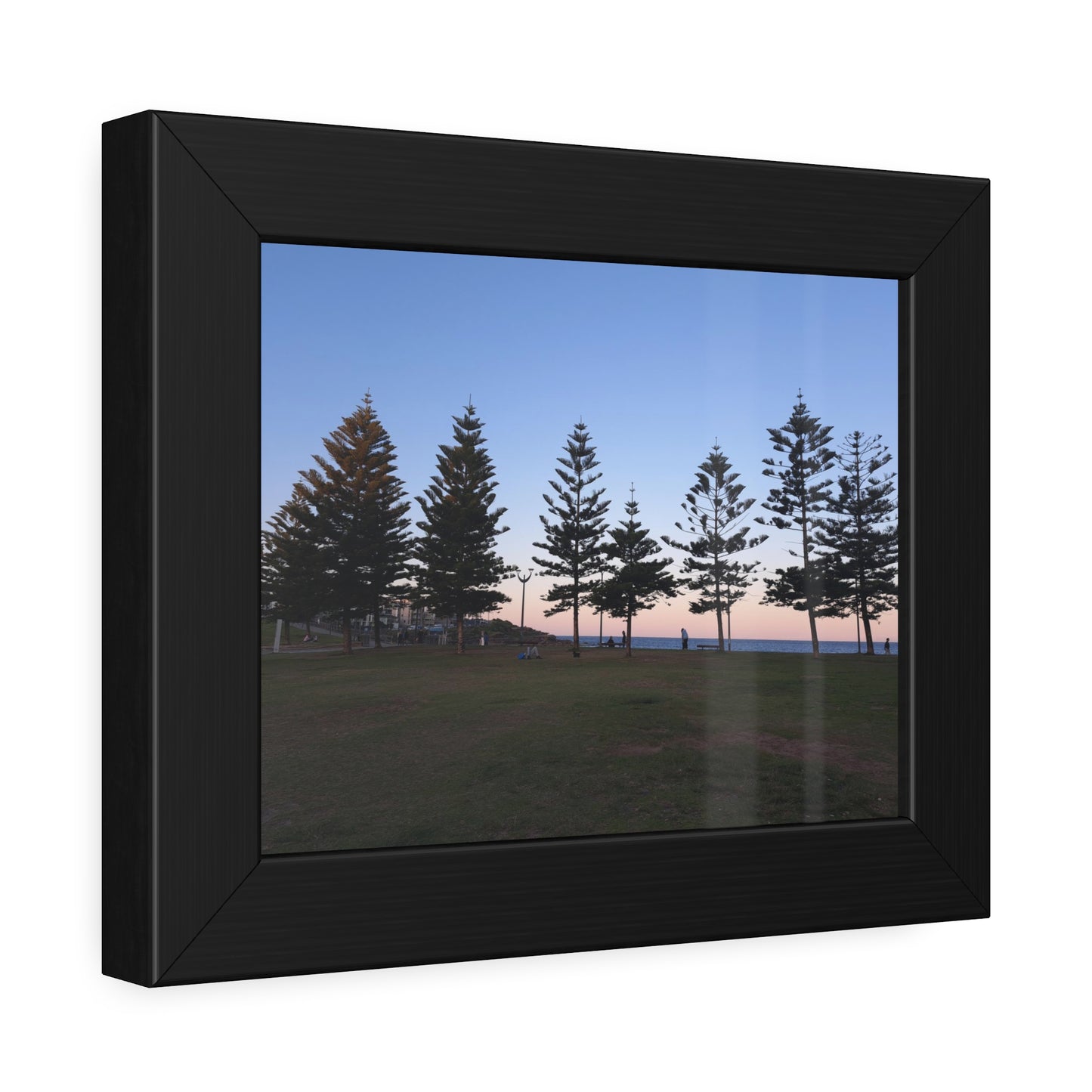 Sunset at the Beach (framed print)