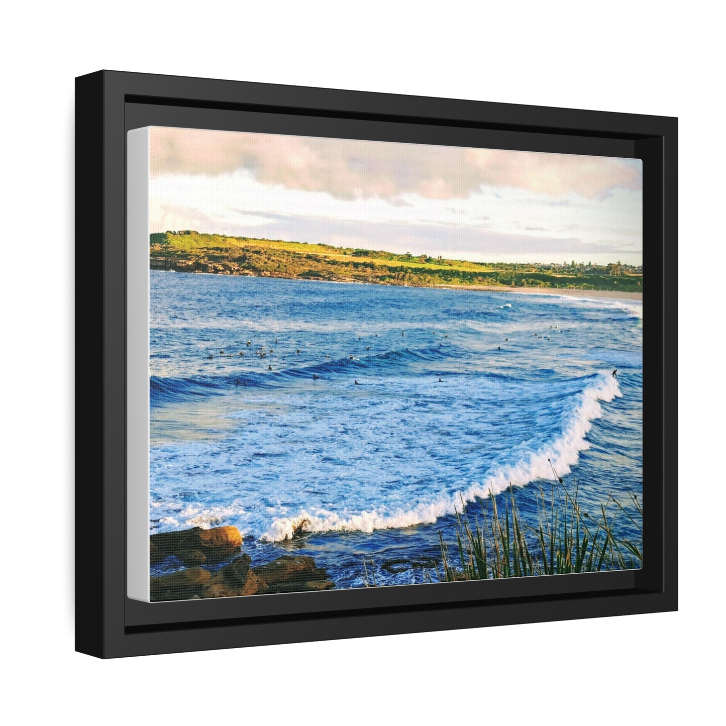 Morning Surf (framed canvas)