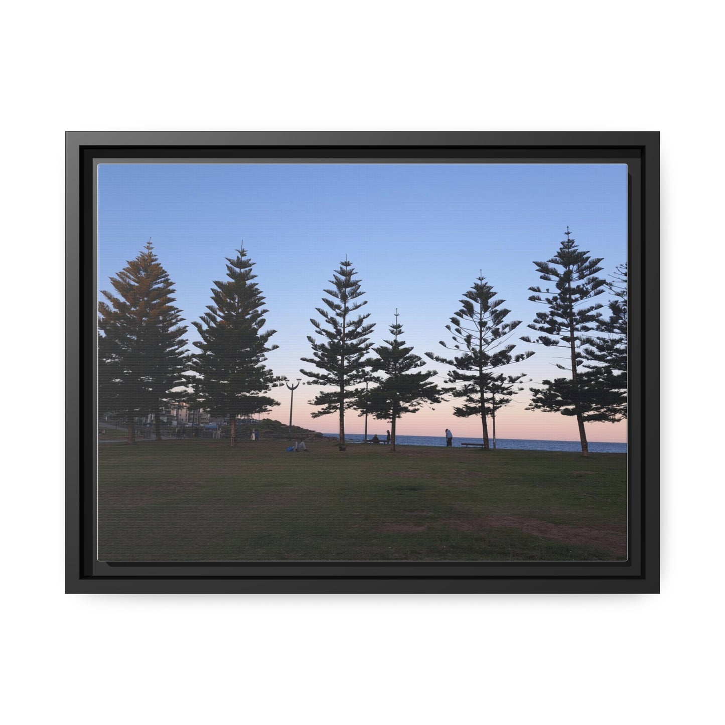 Sunset at the Beach (framed canvas)