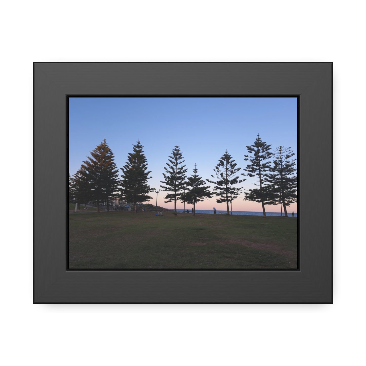 Sunset at the Beach (framed print)