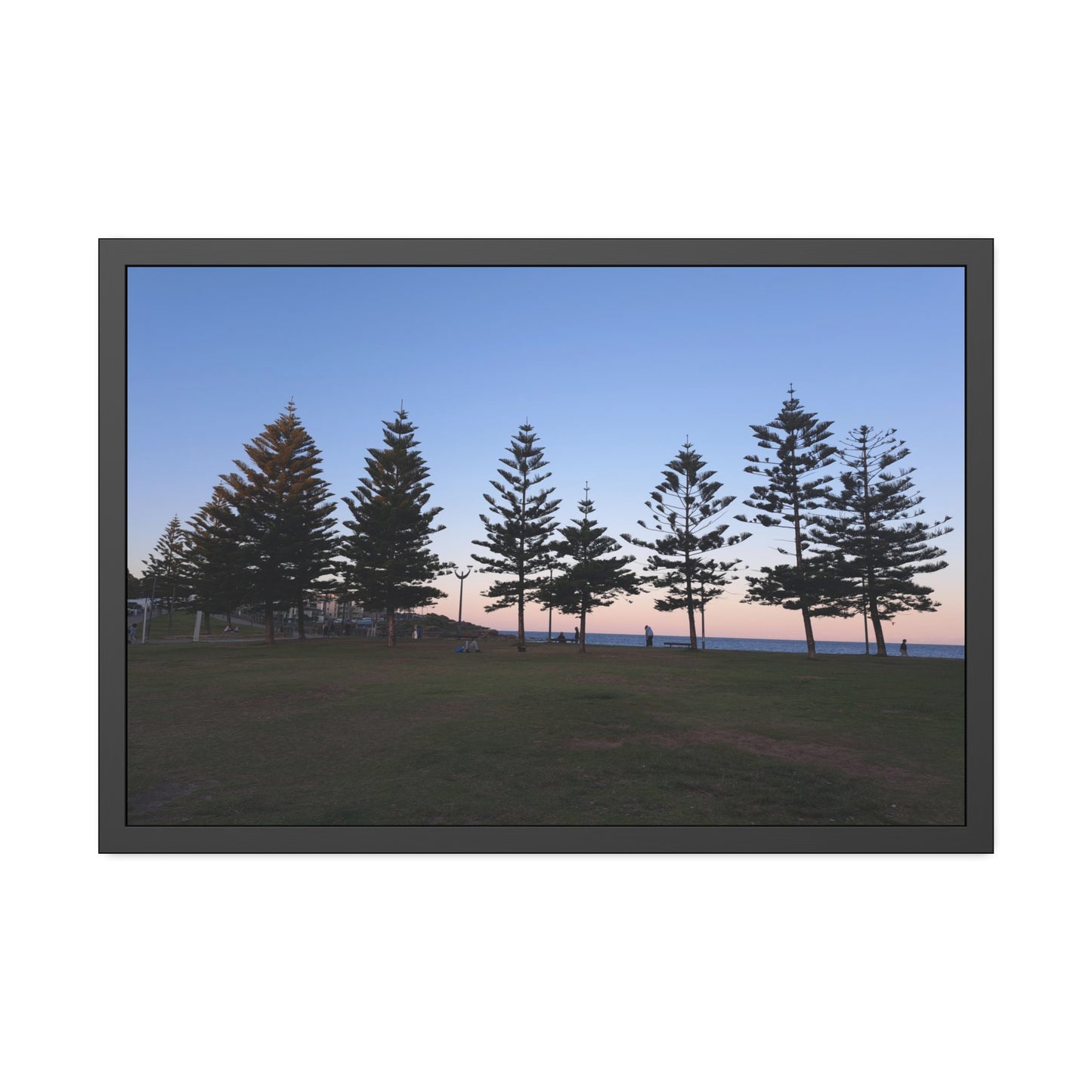 Sunset at the Beach (framed print)