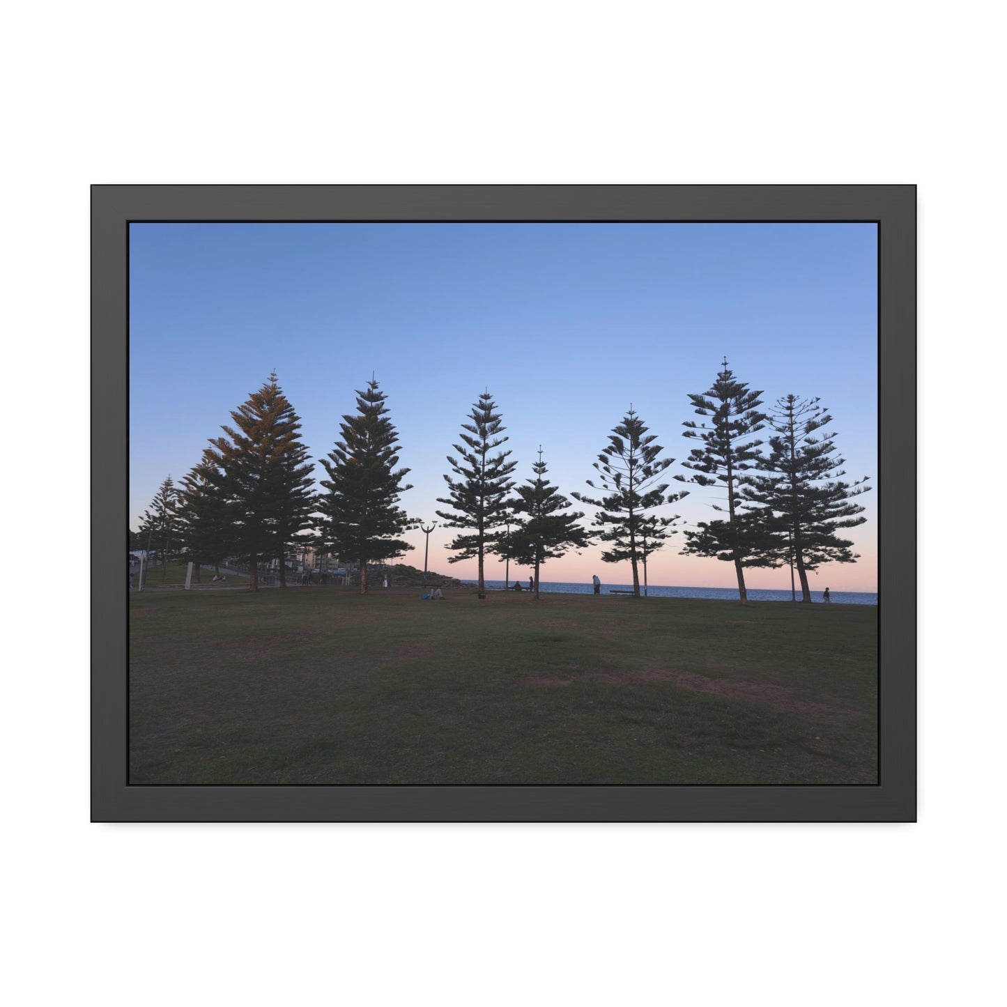 Sunset at the Beach (framed print)