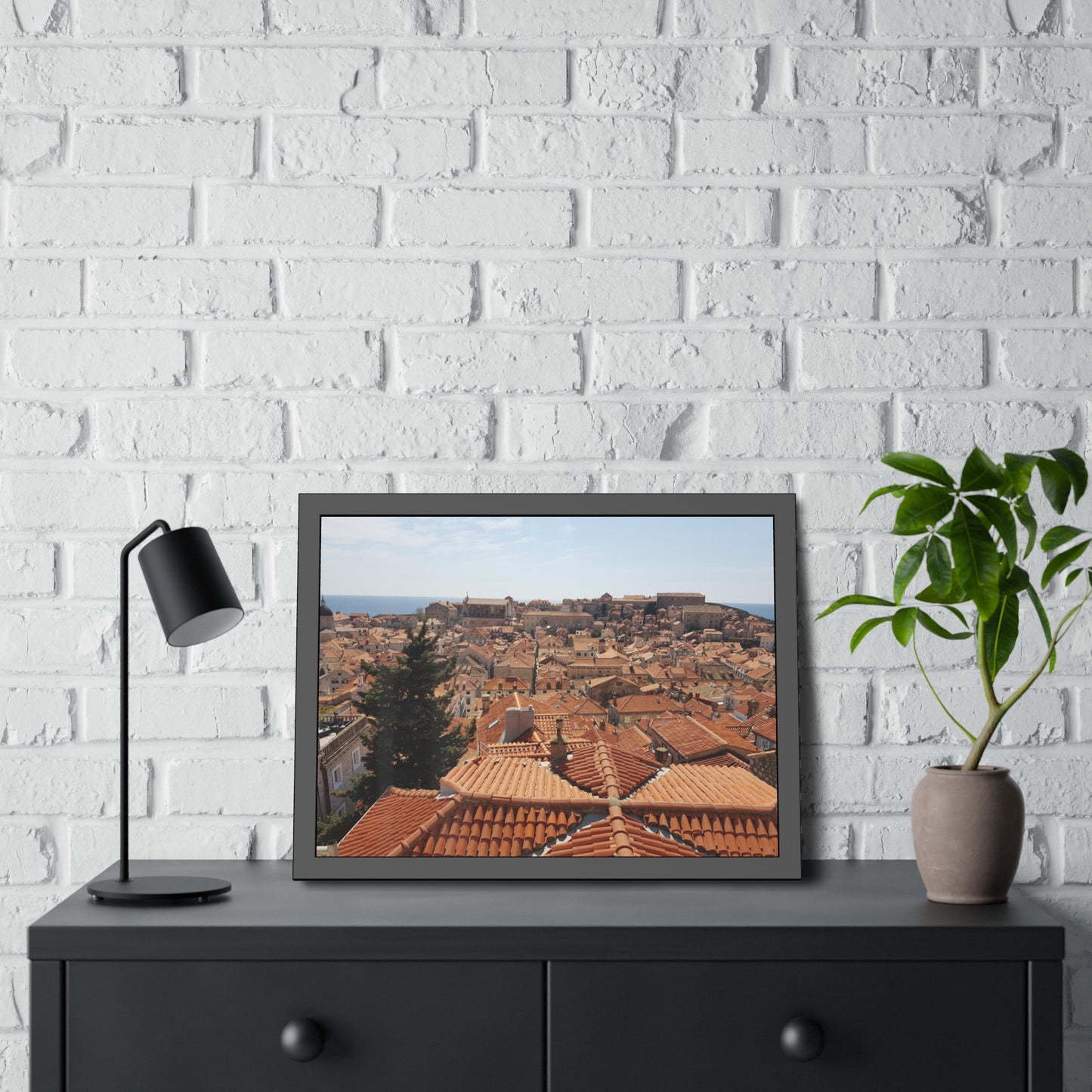 Roofs (framed print)