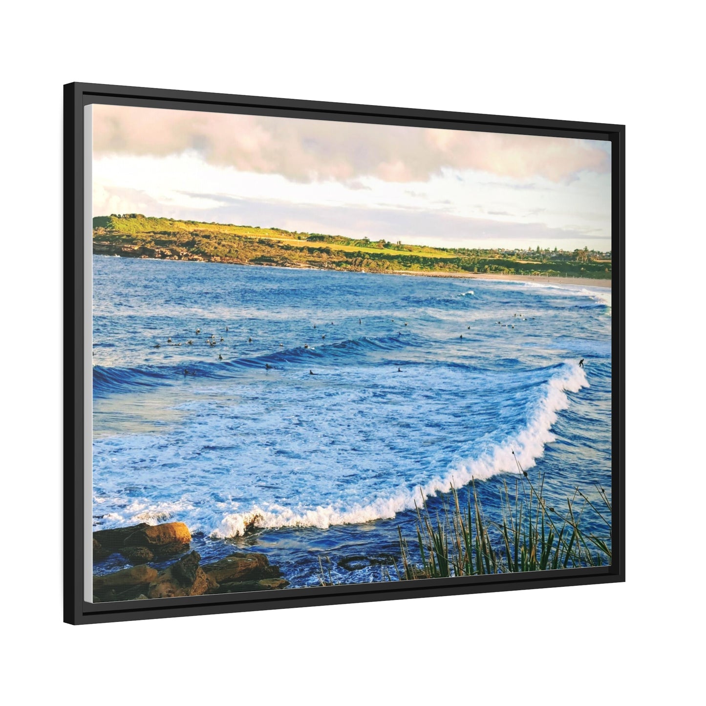 Morning Surf (framed canvas)