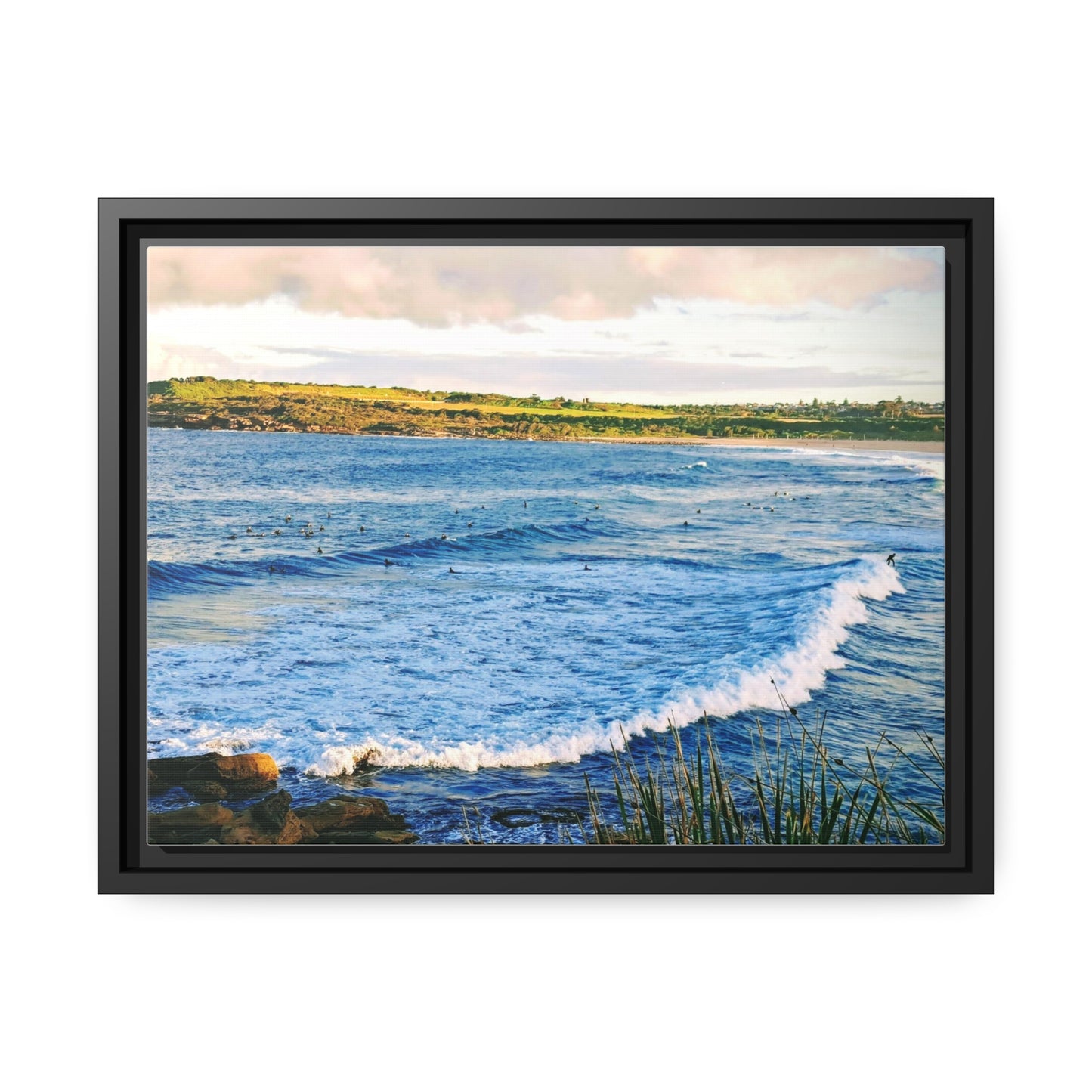 Morning Surf (framed canvas)