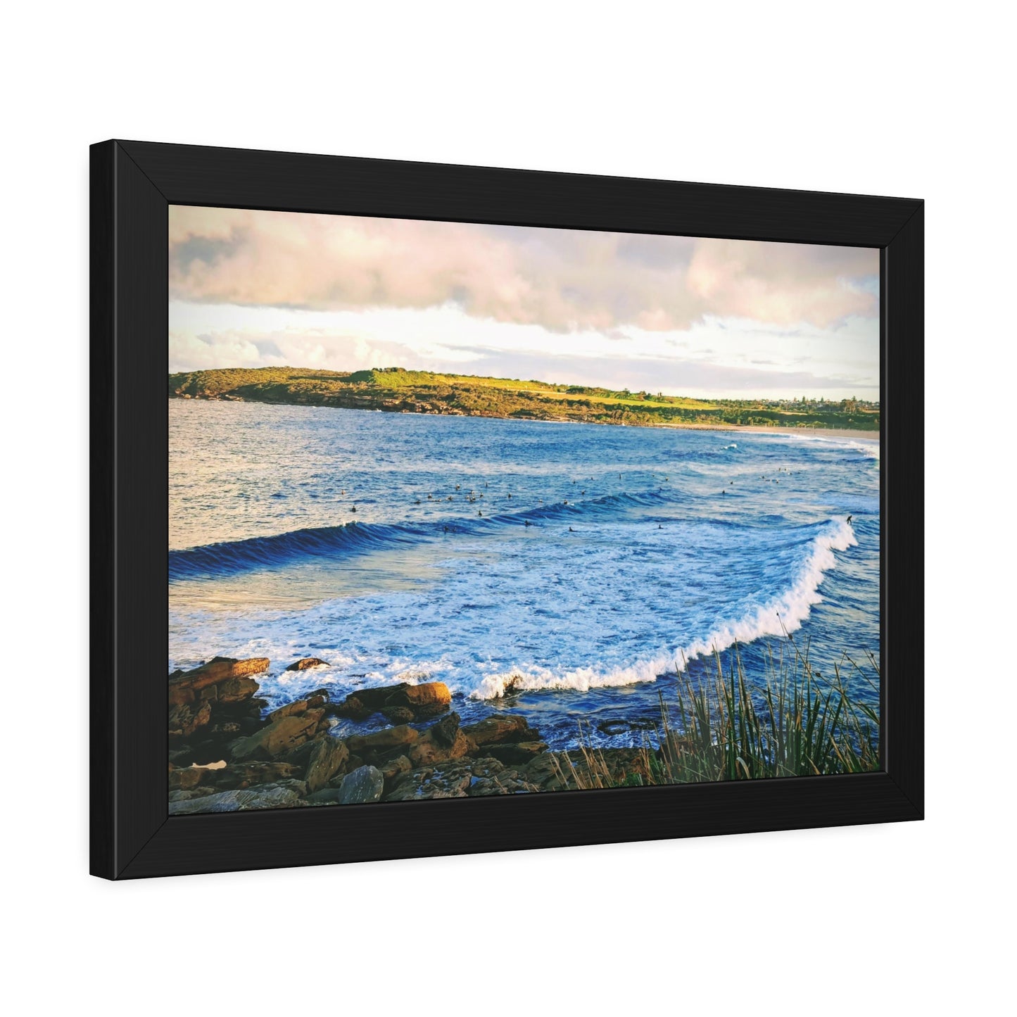 Morning Surf (framed print)