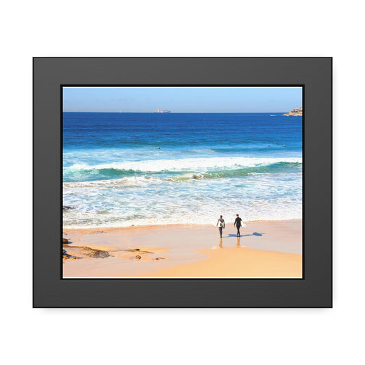 Surfers (framed print)