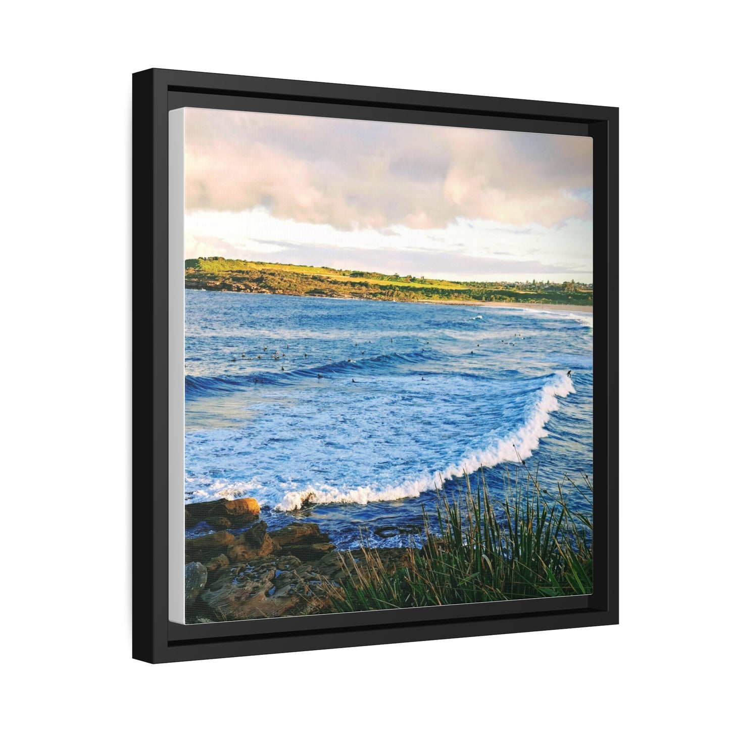 Morning Surf (framed canvas)