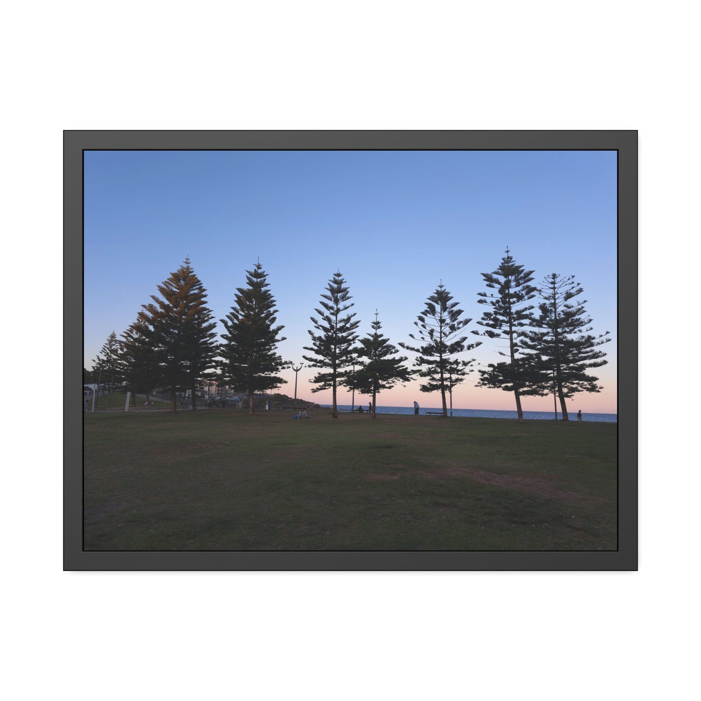 Sunset at the Beach (framed print)