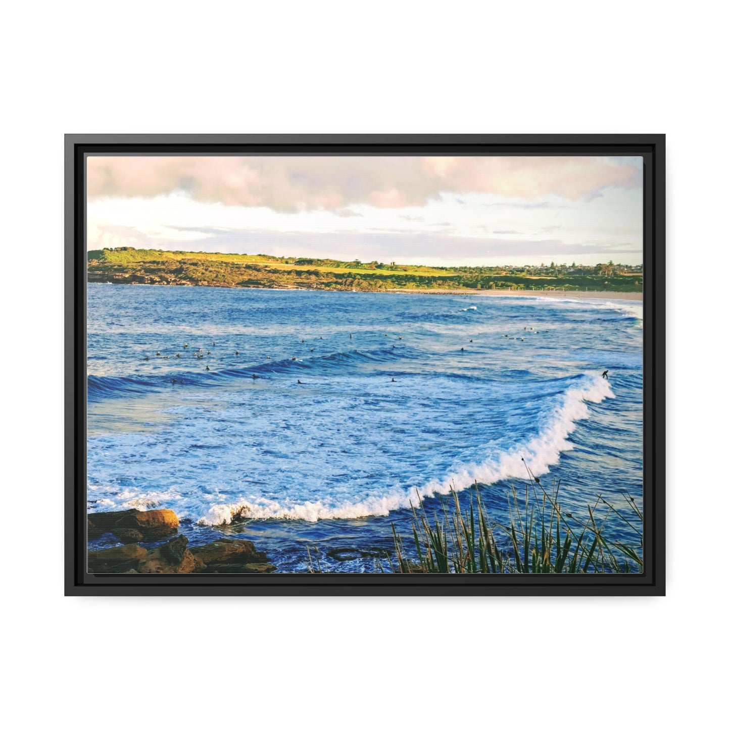 Morning Surf (framed canvas)