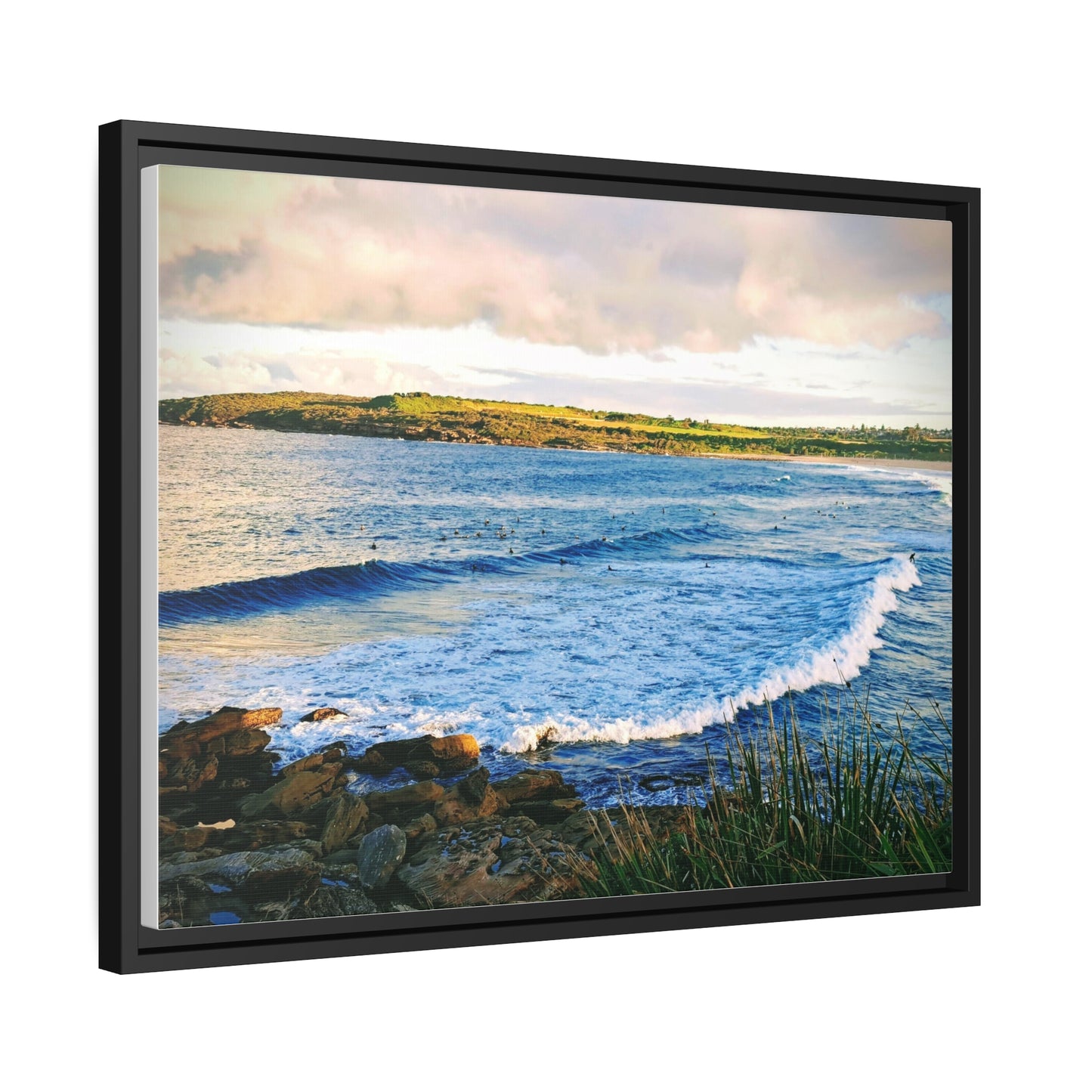 Morning Surf (framed canvas)